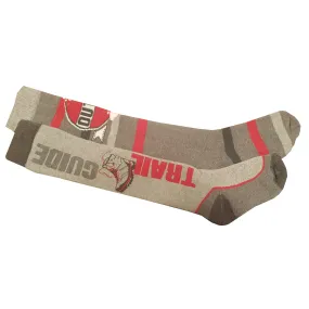 2 x Boys Kids Knee High Thermal Warm Long Snow Wellington Boot Ski Socks (GREY)