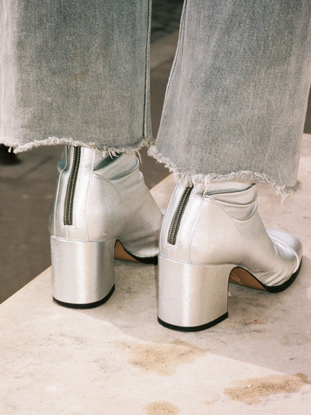 Aria Ankle Boots | Silver
