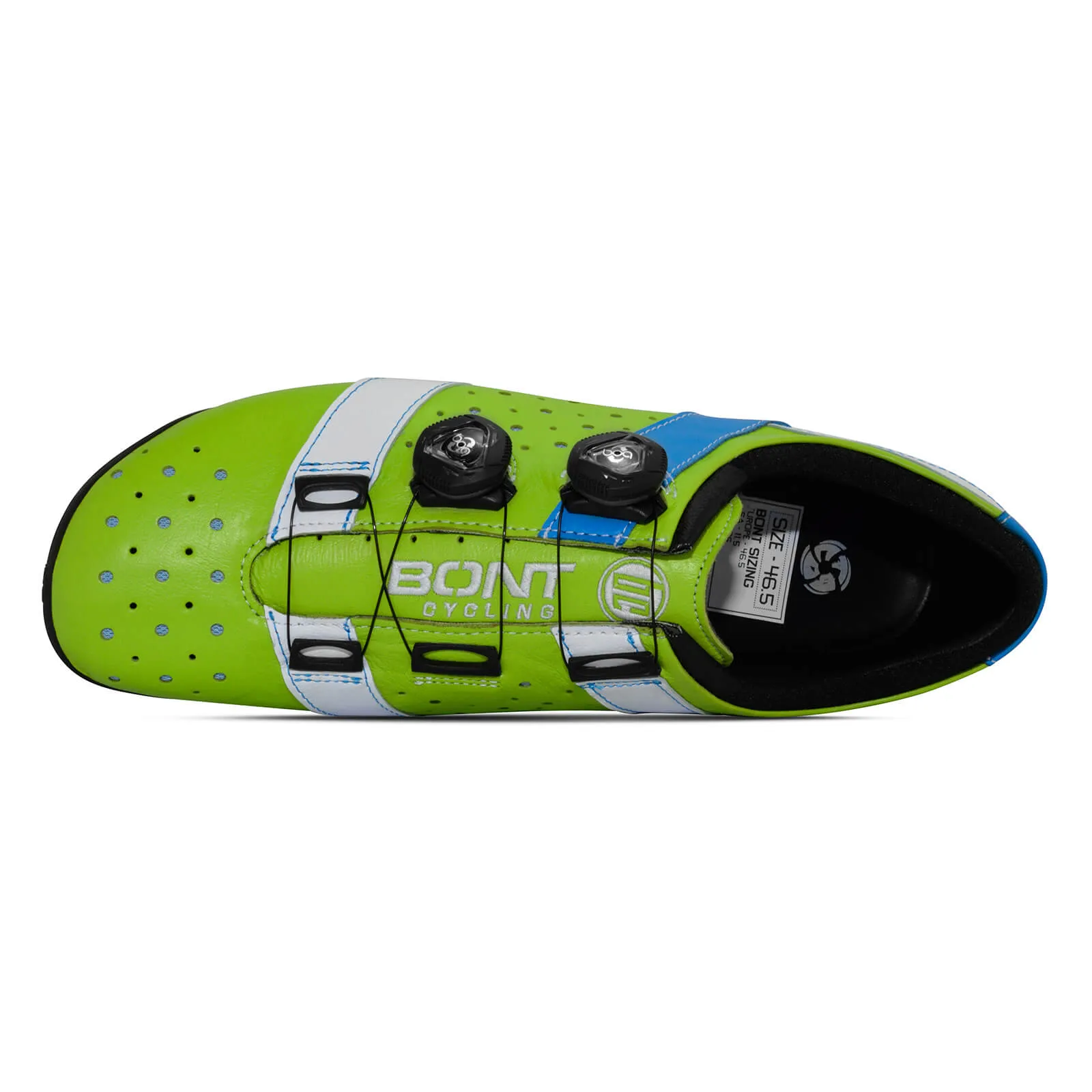 Bont Road Shoes Vaypor   Green/Blue Stripes