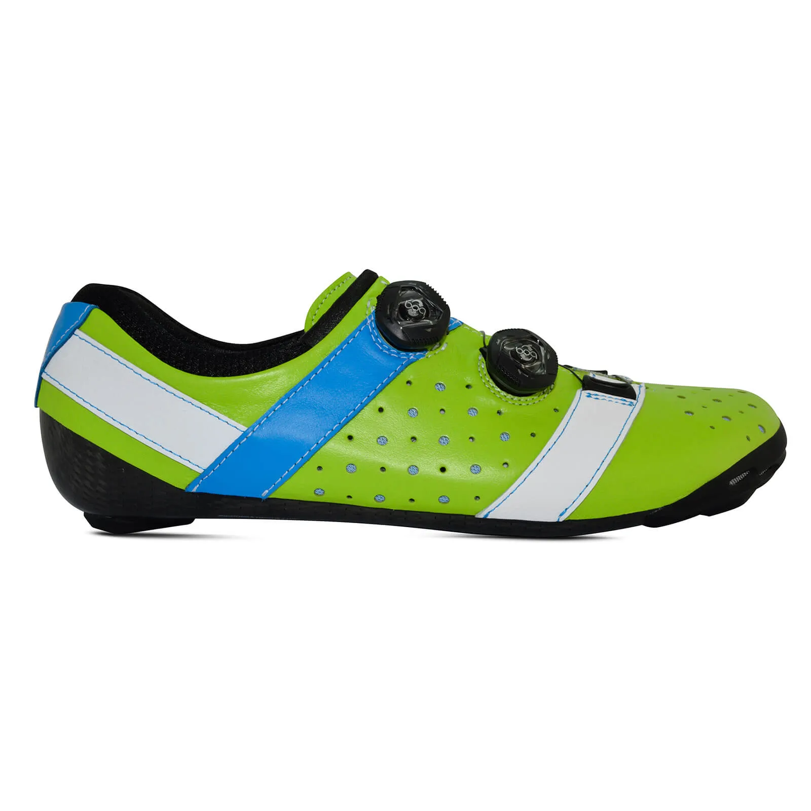 Bont Road Shoes Vaypor   Green/Blue Stripes