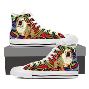 BRIGHT BULL DOG HIGH-TOP SHOES WOMEN - FREE SHIPPING WORLDWIDE