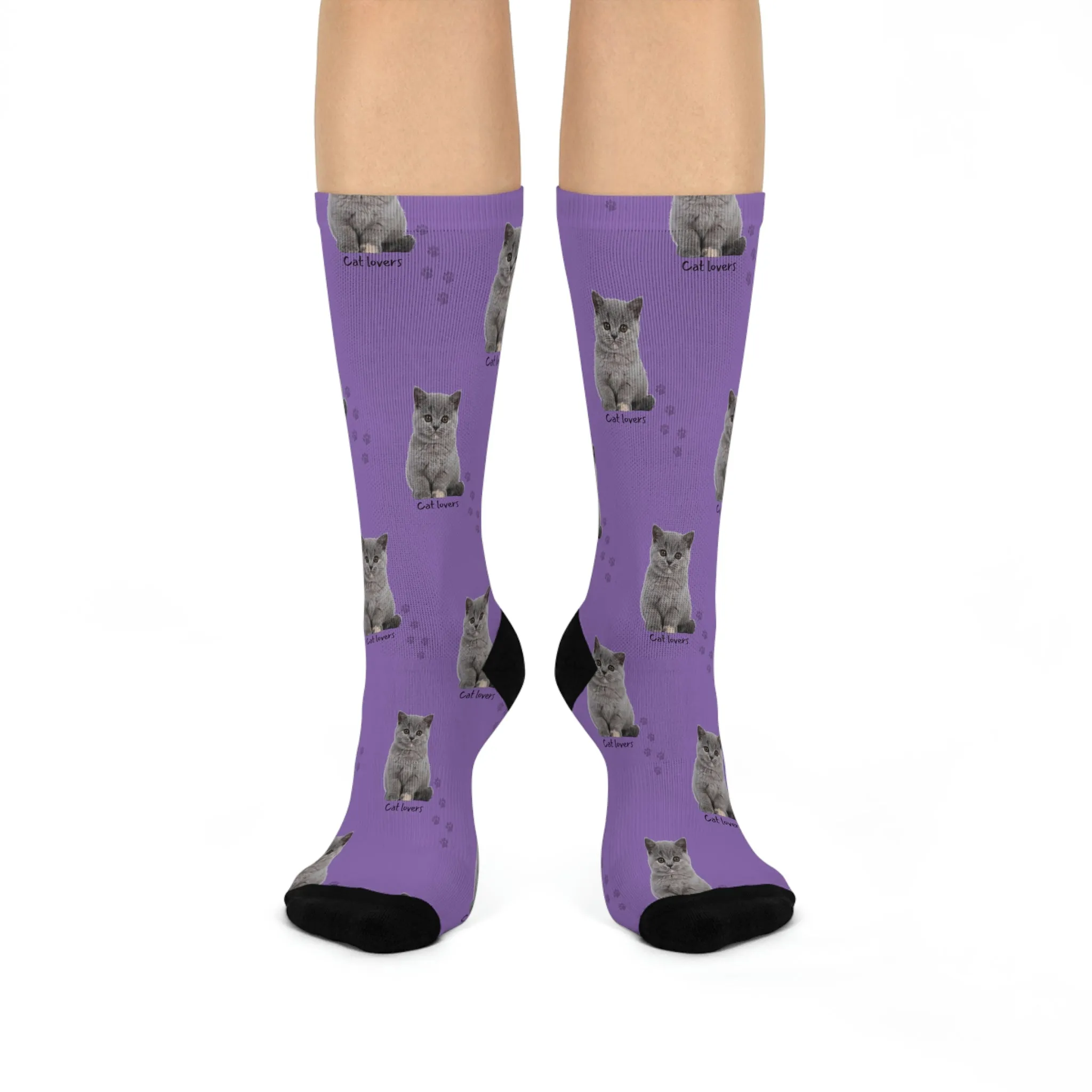 Cat Lovers POD Cushioned Crew Socks