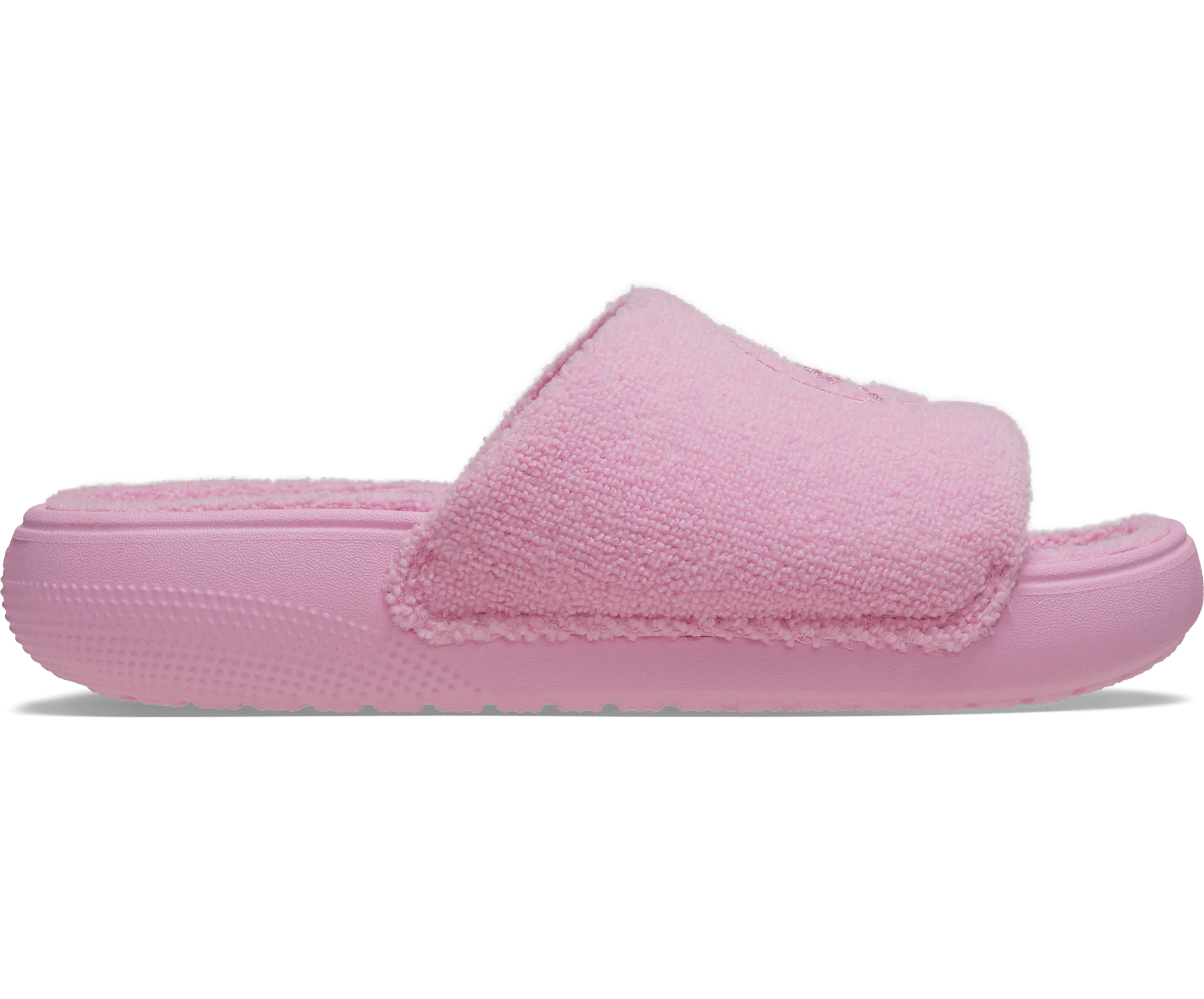 Crocs Unisex Classic Towel Slide - Pink Tweed