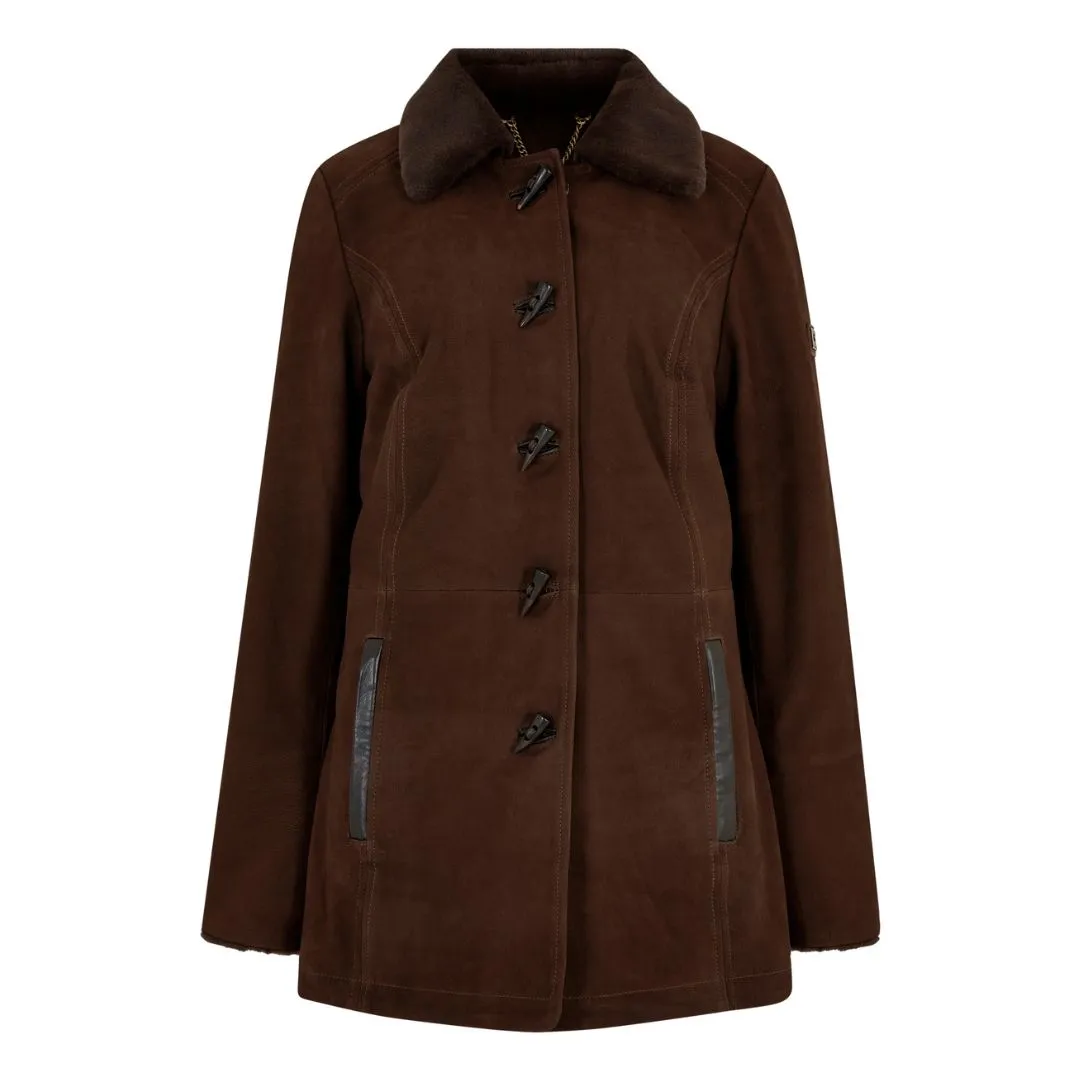 Dubarry Women's Clarke Leather Jacket in Walnut