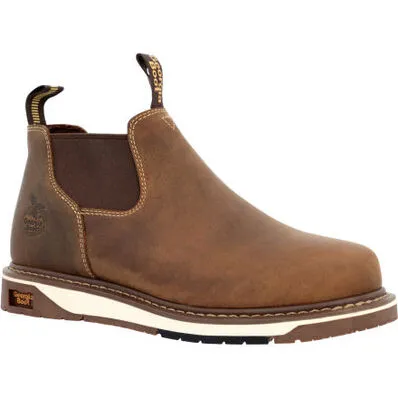 Georgia Mens AMP LT Wedge Work Romeo Boots