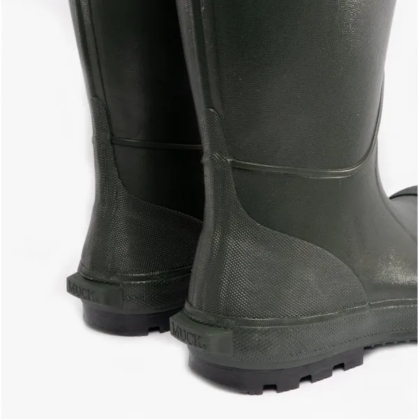 MUDDER TALL SAFETY Mens Rubber Wellington Boots Moss