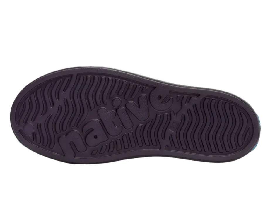 Native Fleece Lined Purple Clogs for Toddlers/Kids