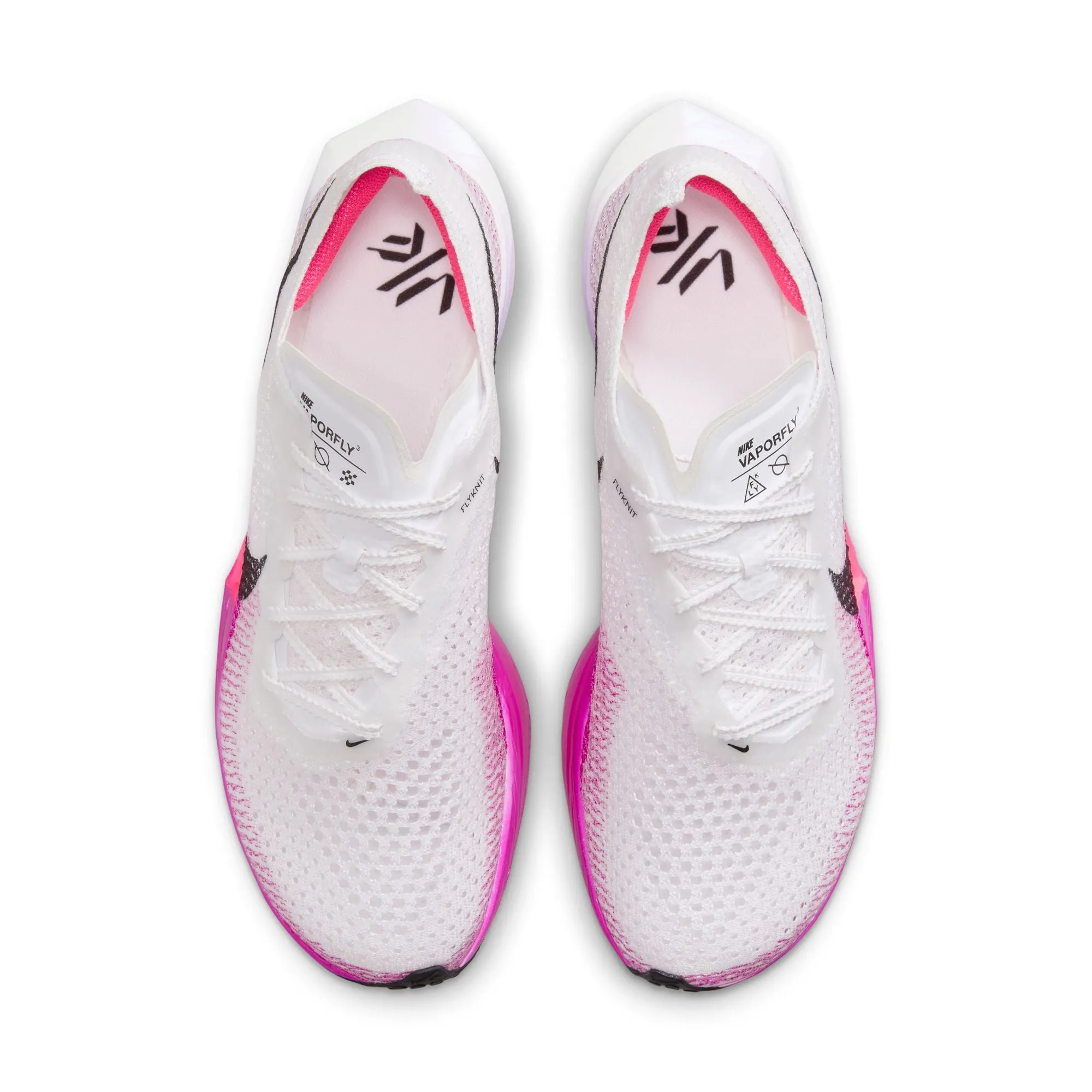 Nike Men's Vaporfly 3 Running Shoes White / Black / Vivid Grape / Purple Agate
