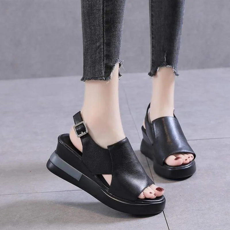 Orthopedic open toe sandals with slingback
