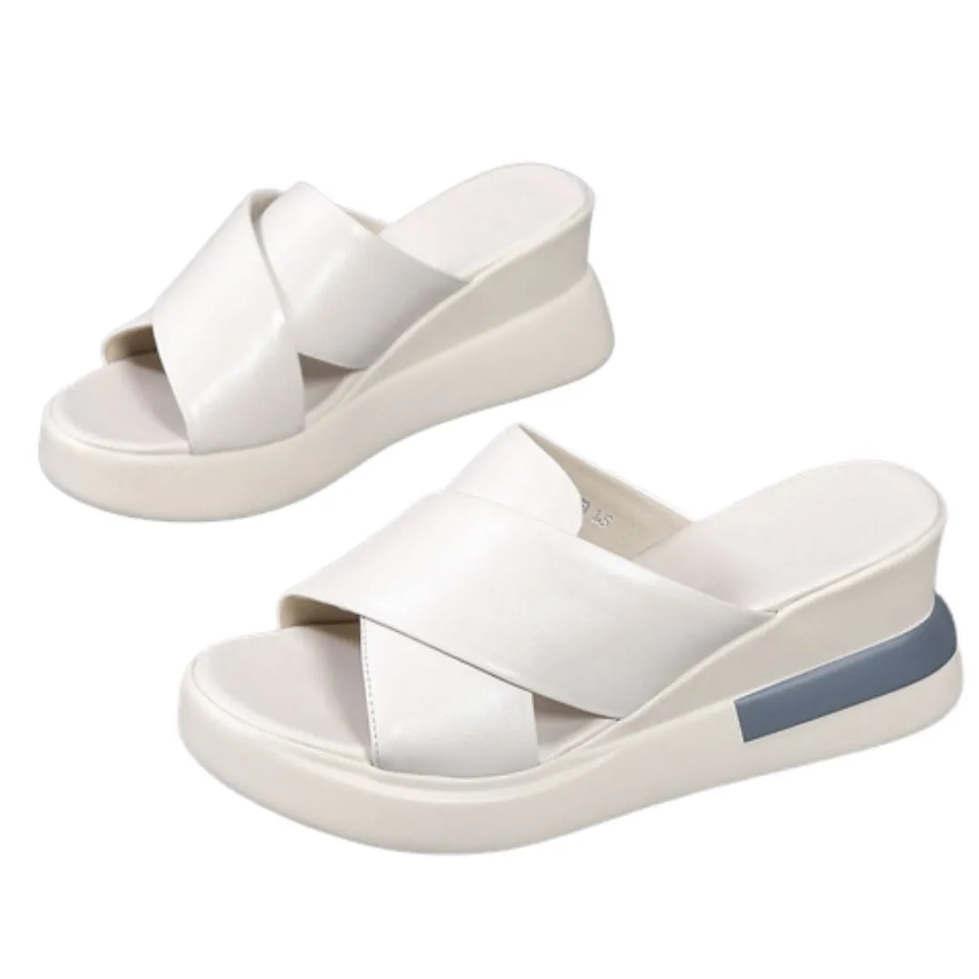 Orthopedic open toe sandals with slingback