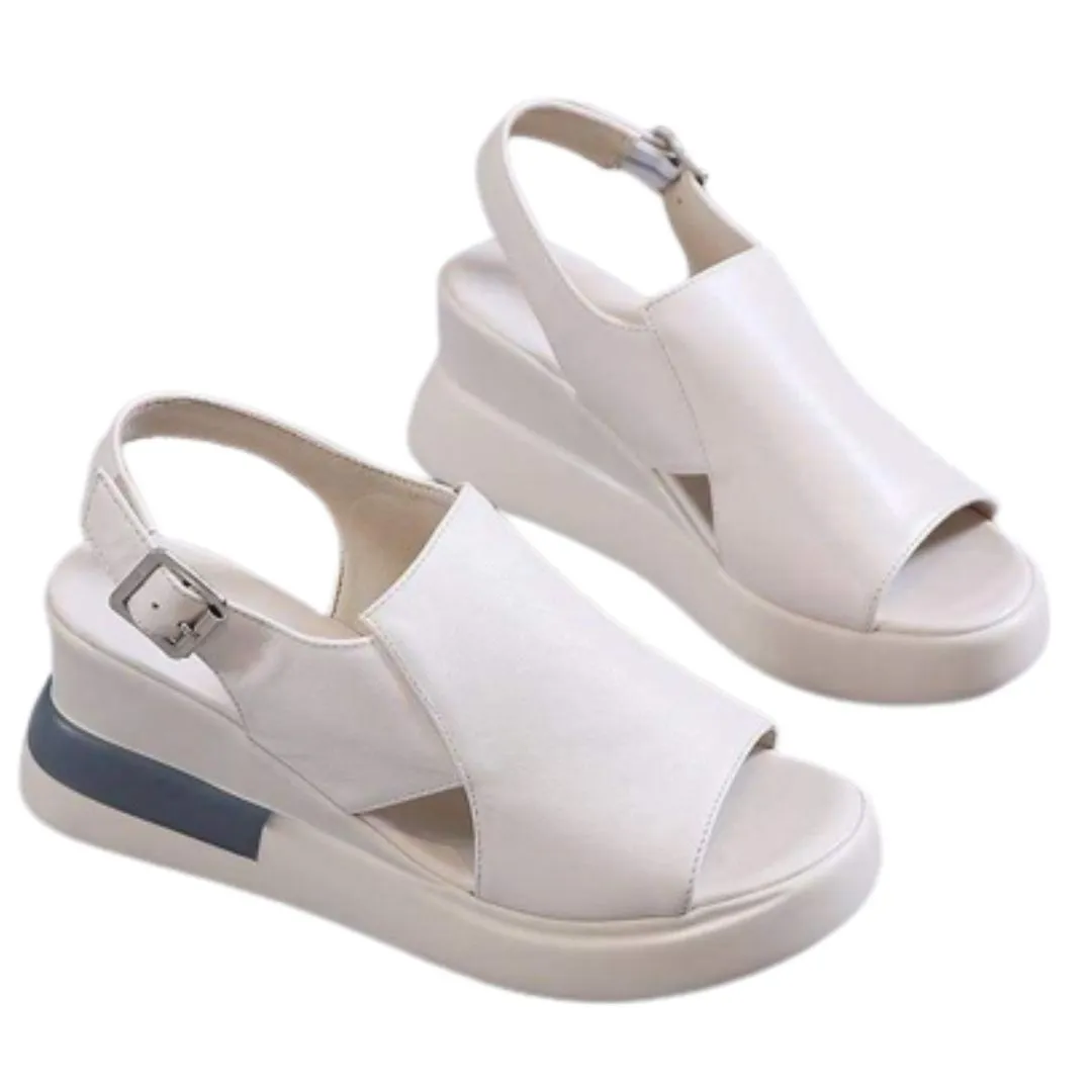 Orthopedic open toe sandals with slingback