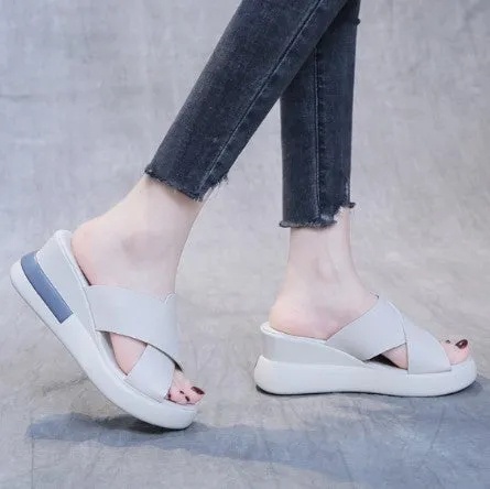 Orthopedic open toe sandals with slingback