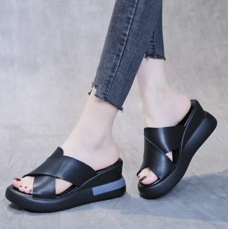 Orthopedic open toe sandals with slingback
