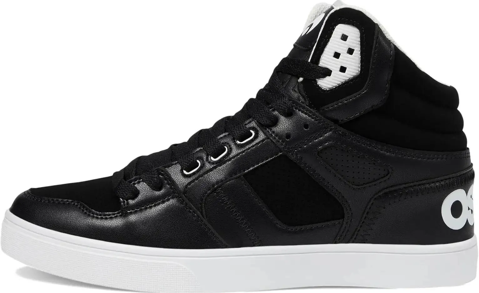 Osiris Clone Black Black White Mens Skate Hi Top Trainers