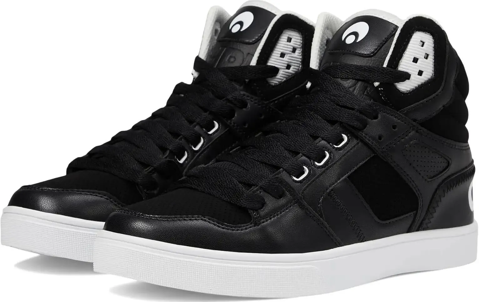 Osiris Clone Black Black White Mens Skate Hi Top Trainers