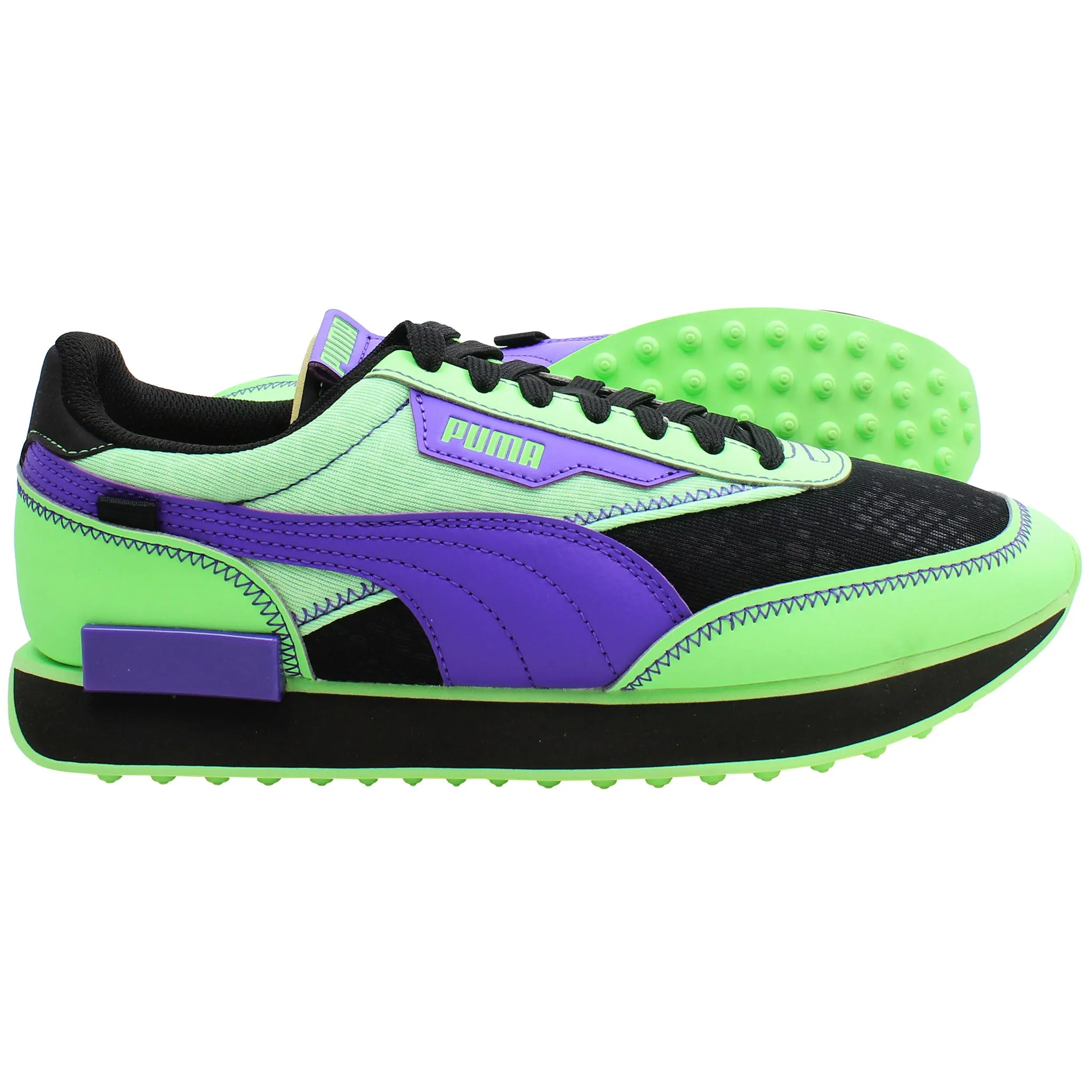 Puma Future Rider Mens Green/Black Trainers
