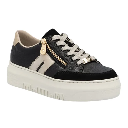 Rieker Platform Trainers - M1912-00 - Black
