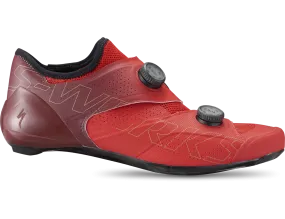 S-Works Ares Road Shoes Flo Red/Maroon