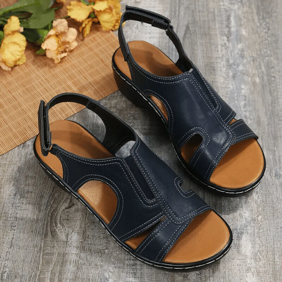 TGG Premium Orthopedic Leather Wedge Sandals
