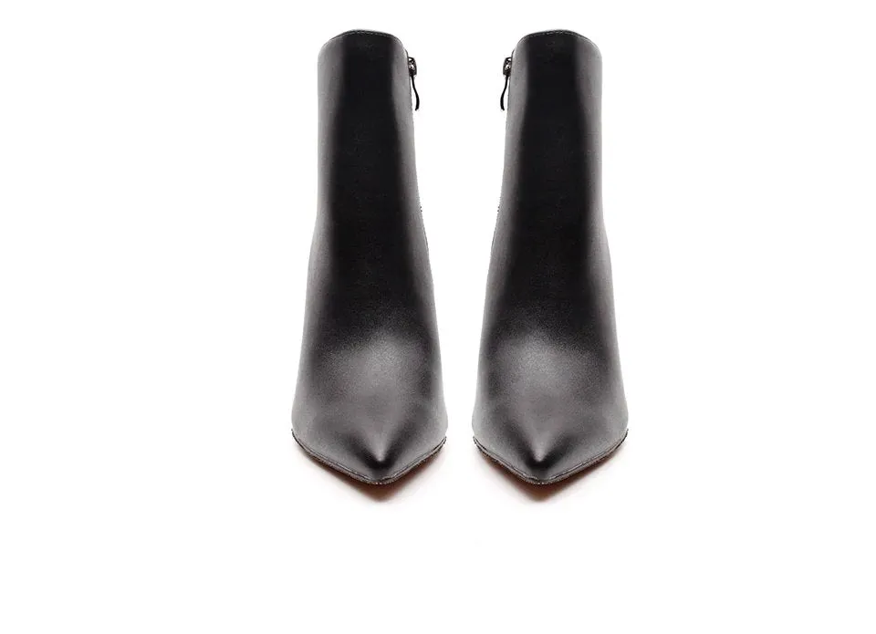 Women's Autumn/Winter High-Heeled Ankle Boots With Red Bottom