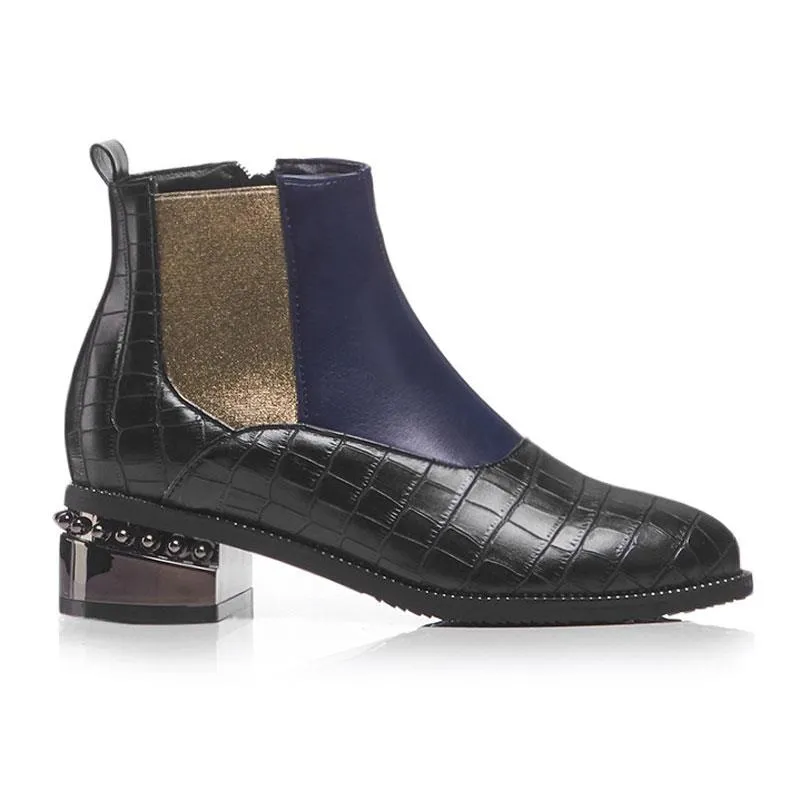 Women's Autumn/Winter PU Leather Chelsea Ankle Boots