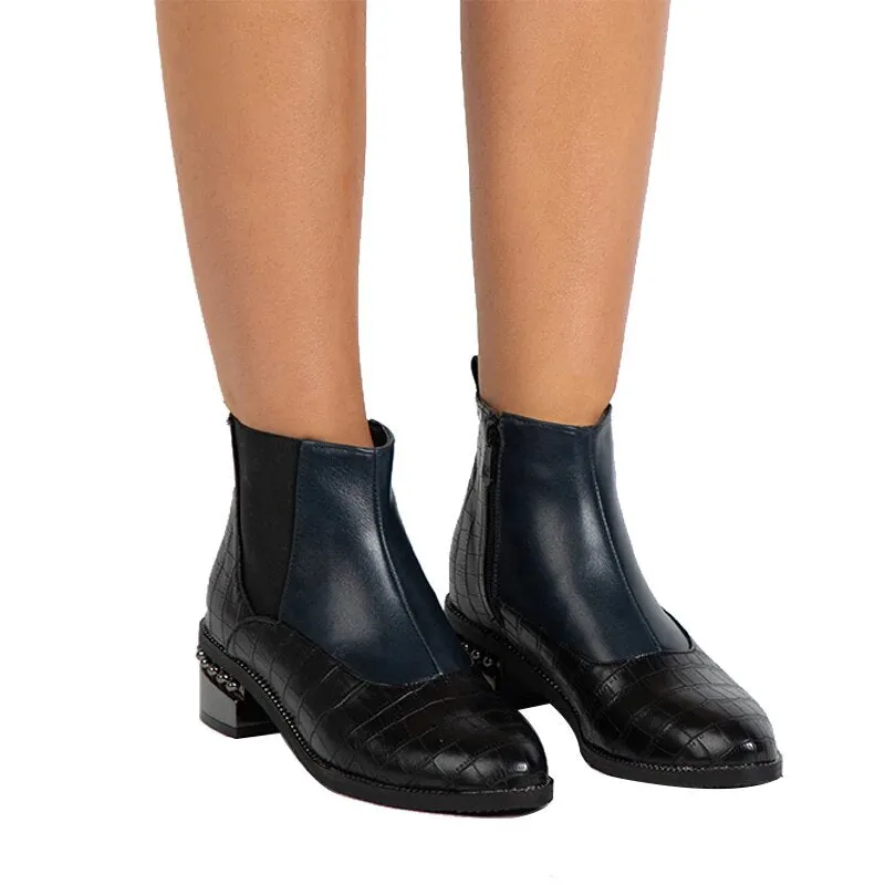 Women's Autumn/Winter PU Leather Chelsea Ankle Boots