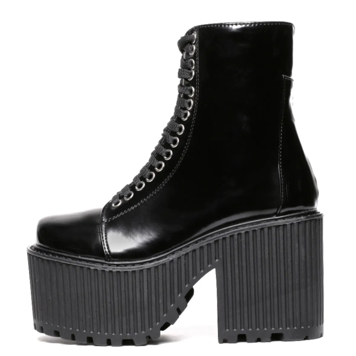 Women's Spring/Autumn Thick Heels Lace-Up Ankle Boots
