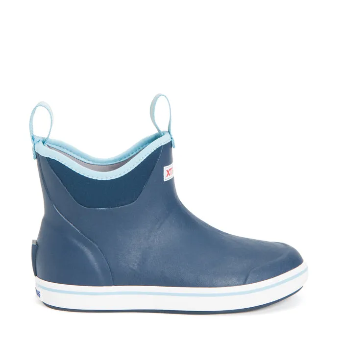 Womens Xtratuf 6 Inch Ankle Deck Boot Navy